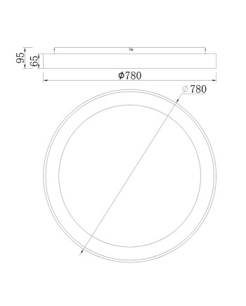 ***OFER/DES*** NISEKO * PLAFÓN REDONDO LED 78 CM - 3000K - ORO